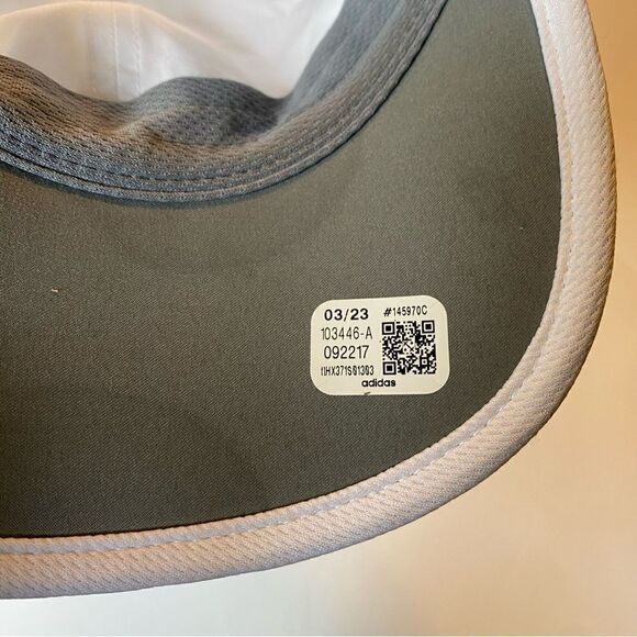 Adidas white breathable Running Heat Ready Climalite Running Cap - Picture 6 of 6